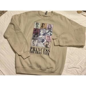 Disney Princess The Era Tour Crewneck Sweatshirt Medium